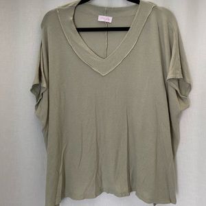 Pink Lily - A Glorious Time Sage Blouse